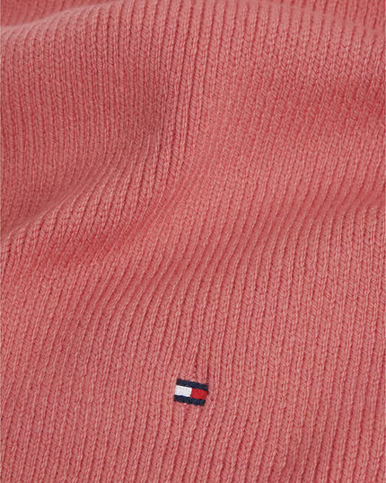 Flag Knit Scarf - English Pink