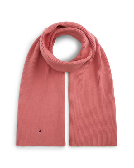 Flag Knit Scarf - English Pink