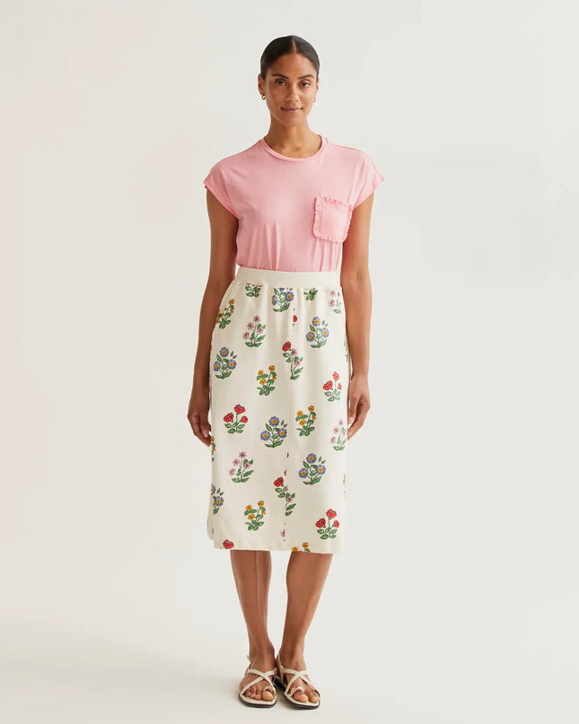 Frill Pocket T-Shirt - Pink