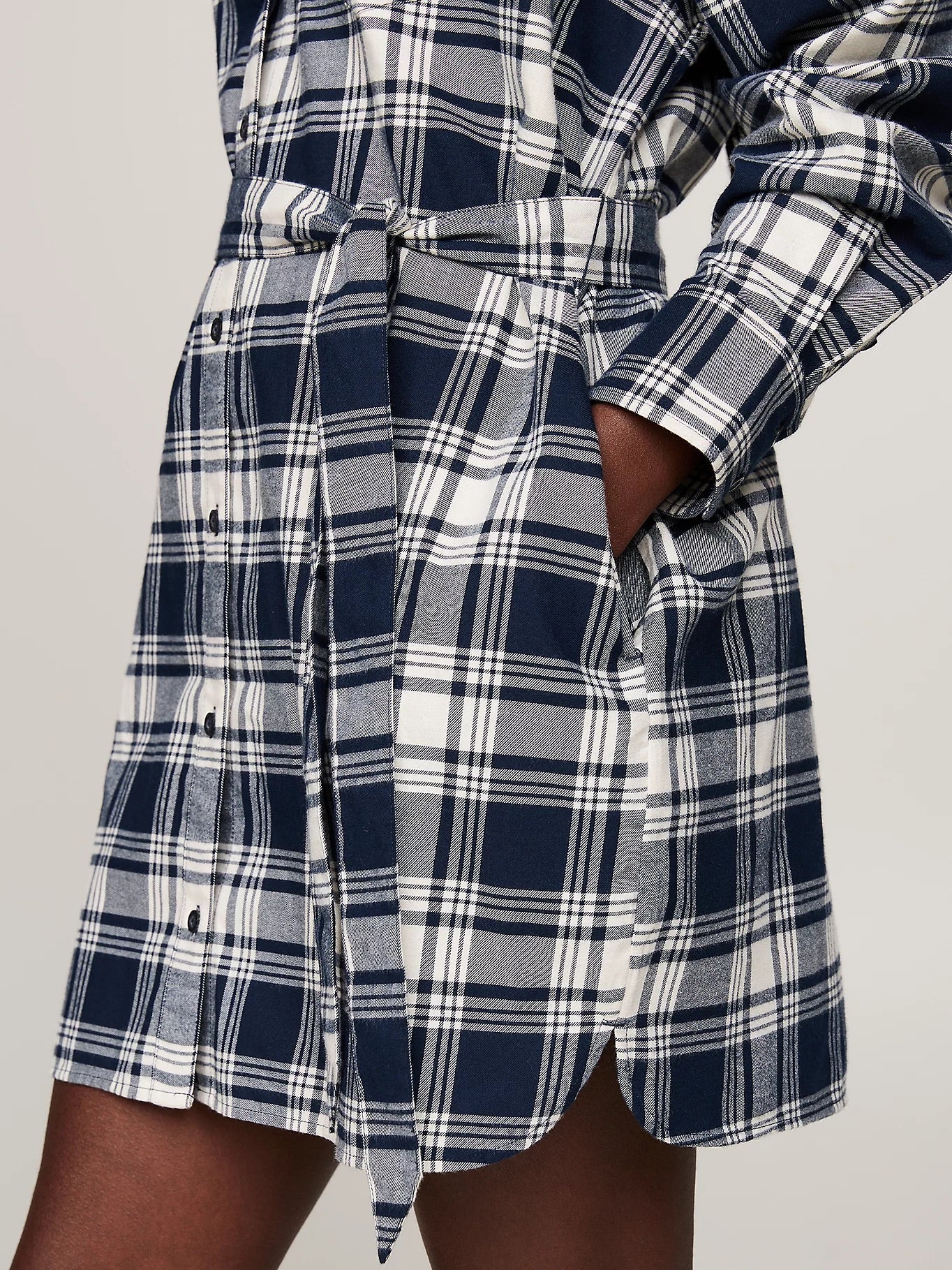 Tommy Jeans - Relaxed Belted Shirt Dress - Winter Check