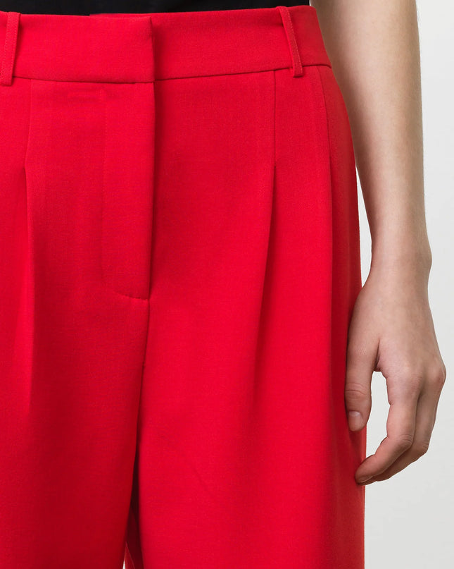 Carlie Suiting Trouser - Watermelon Red
