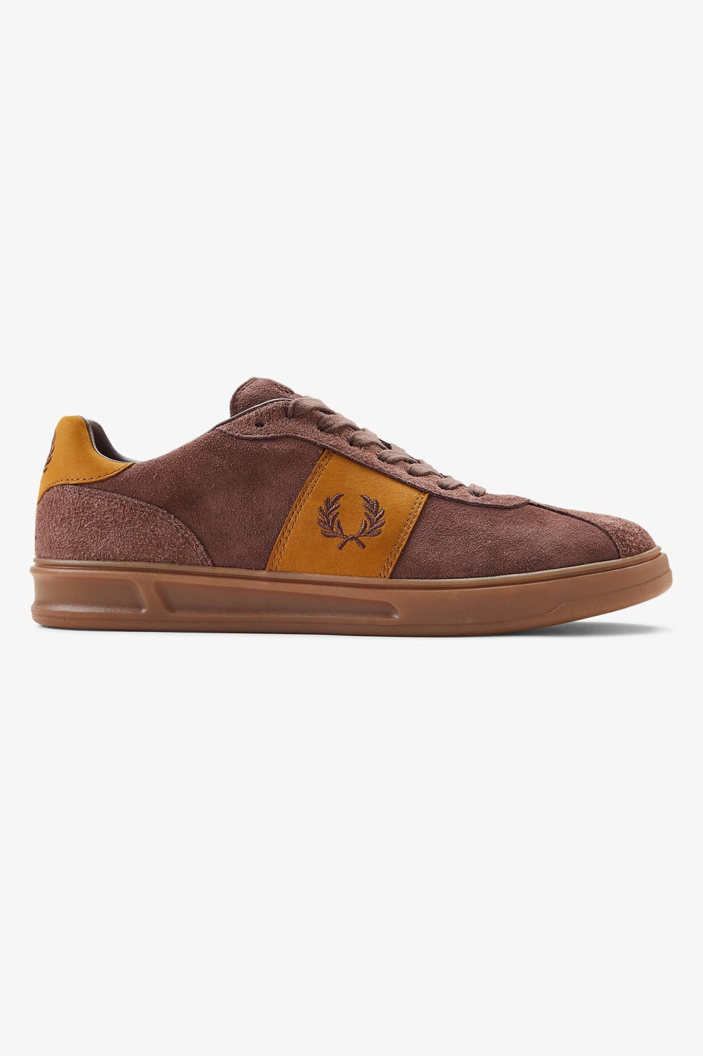 Fred Perry Suede Trainer - Carrington Brick