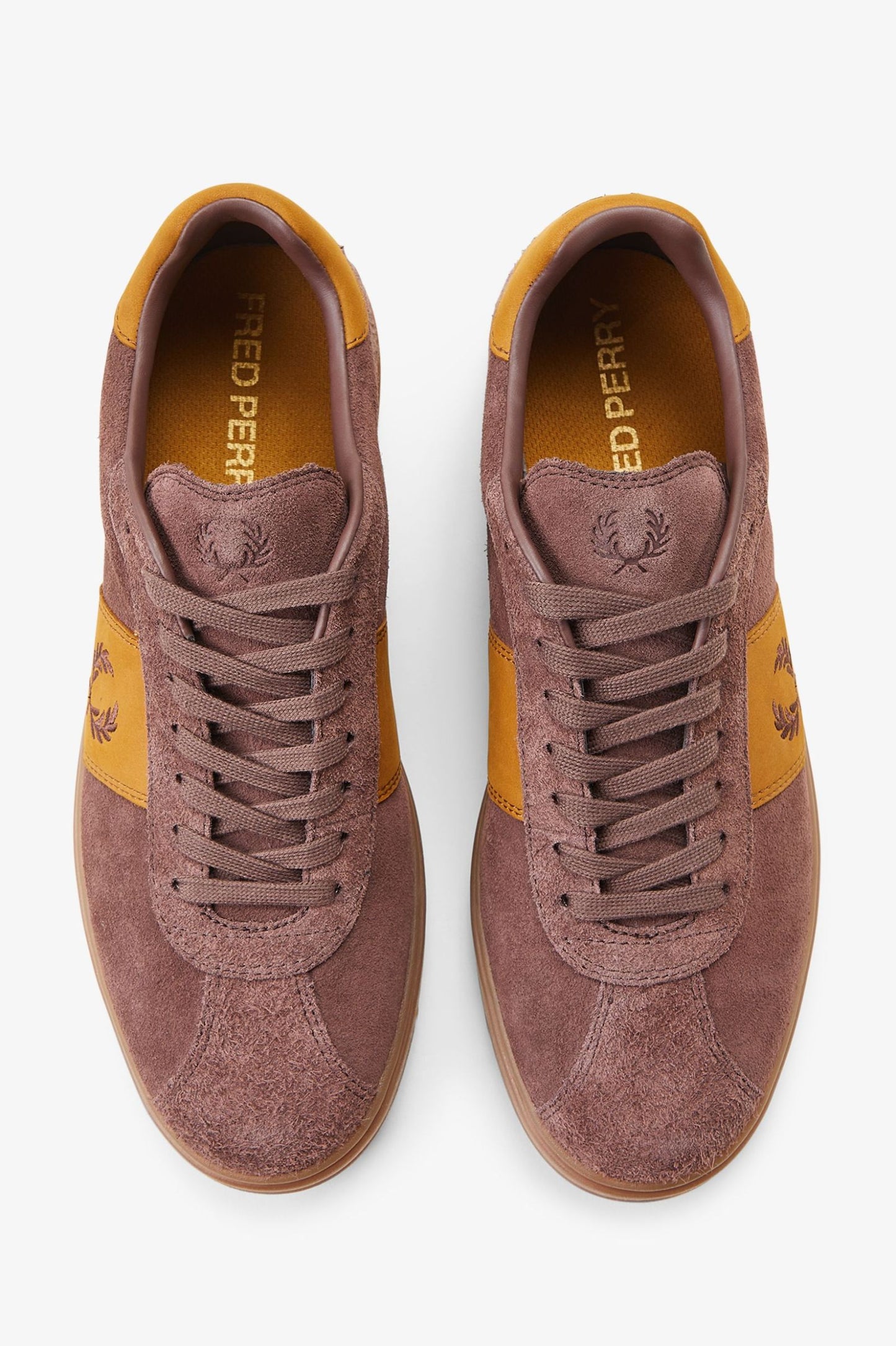 Fred Perry Suede Trainer - Carrington Brick