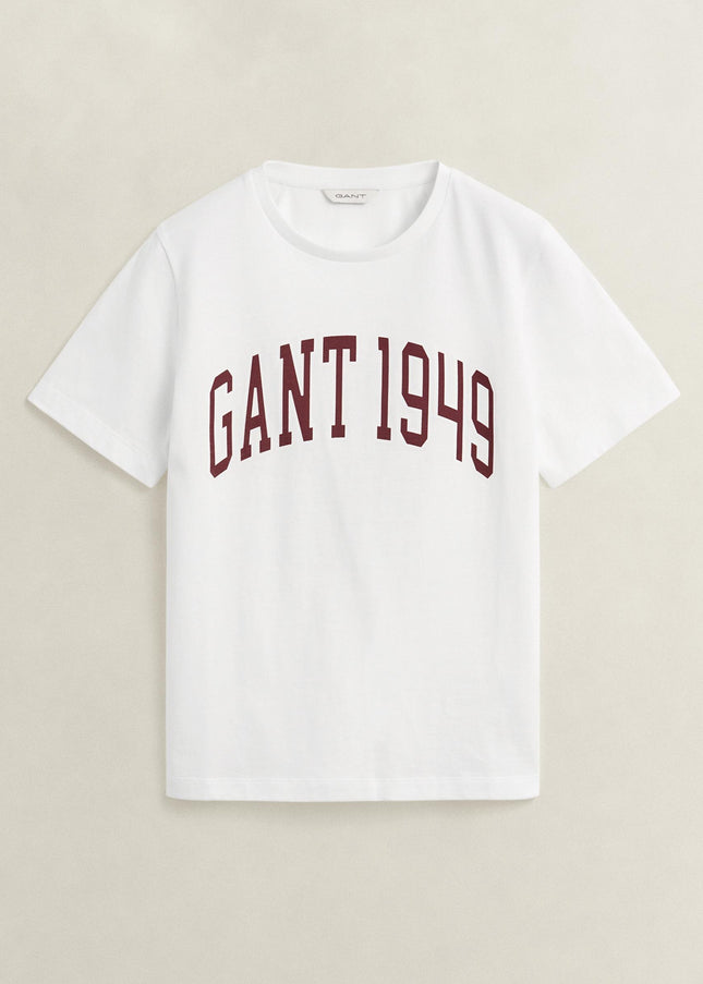GANT Graphic Print T-Shirt - White