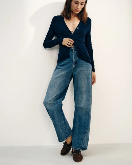 Louisa Barrel Jean - Indigo Denim