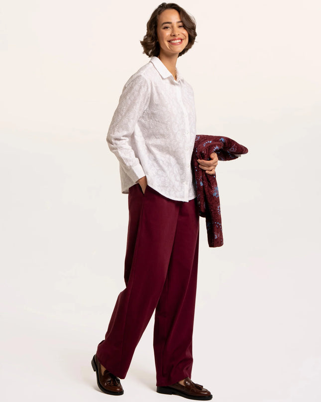 Flora Blouse - White