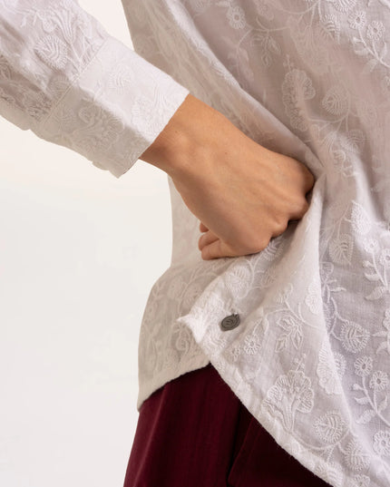 Flora Blouse - White