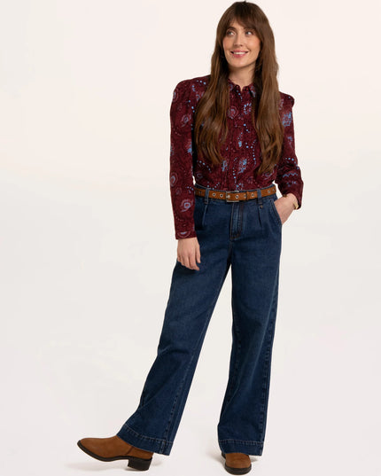 Rania Blouse - Burgundy