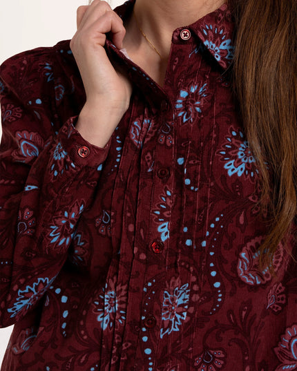Rania Blouse - Burgundy