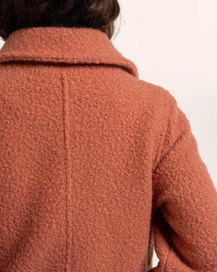 Rose Bloucle Collared Coat