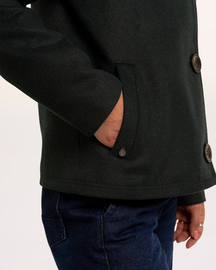 Hazel Teal Collared Jacket
