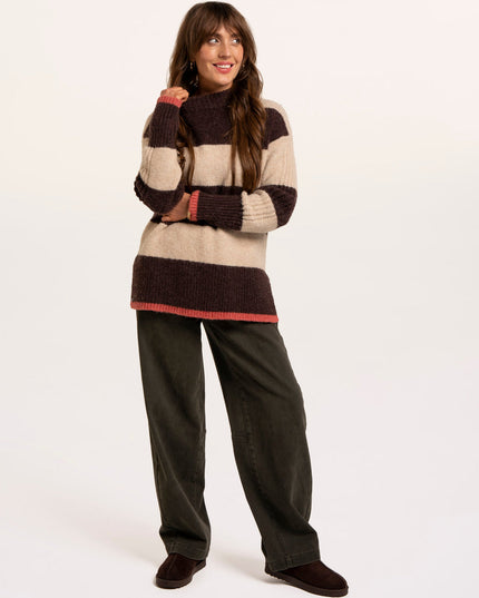Eira Stripe Crew Neck Knitted Jumper