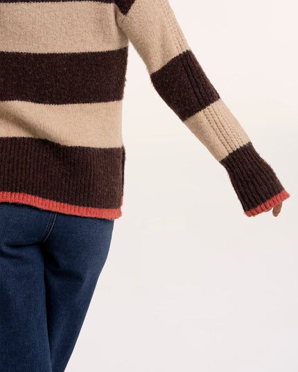 Eira Stripe Crew Neck Knitted Jumper