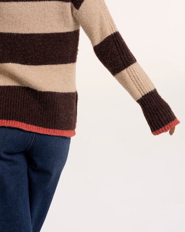 Eira Stripe Crew Neck Knitted Jumper