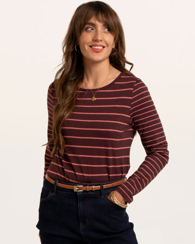 Branksome Thick And Thin Stripe Long Sleeve T-Shirt
