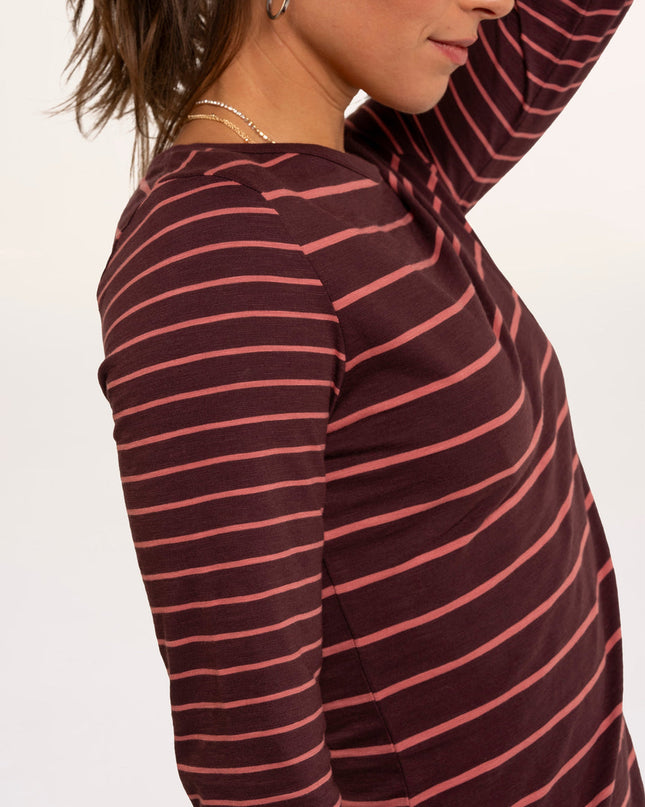 Branksome Thick And Thin Stripe Long Sleeve T-Shirt