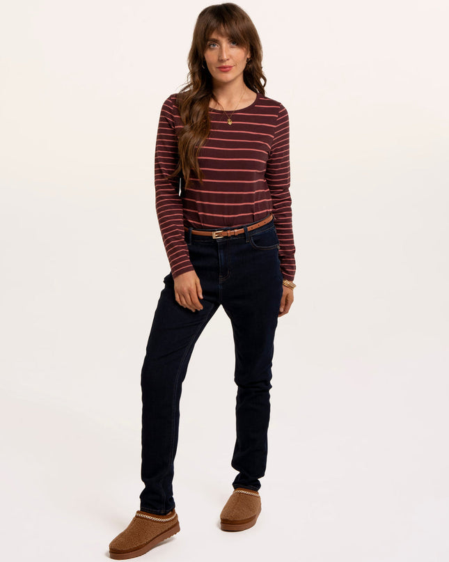 Branksome Thick And Thin Stripe Long Sleeve T-Shirt