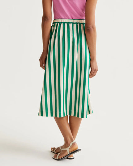 Block Stripe Skirt - Green