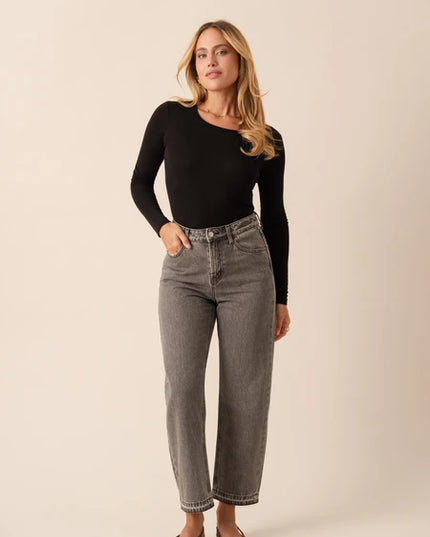 Berry Tapered Jean - Grey