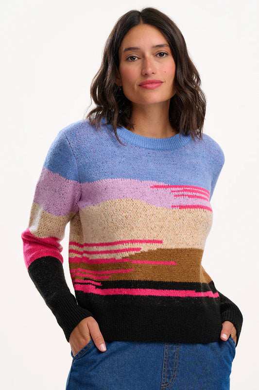 Asher Jumper - Multi, Abstract Landscape