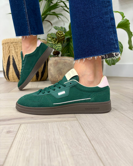 The Greenwich Edge Suede Trainers - Velvet Green