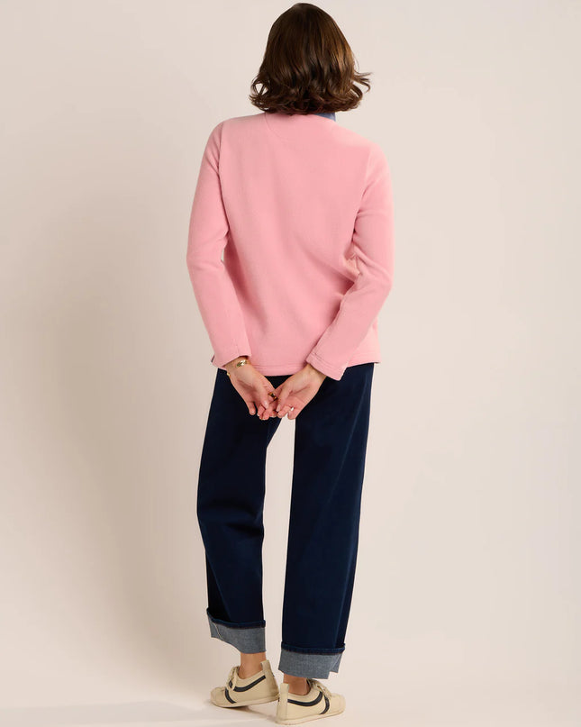 Trent Quarter Zip Micro Fleece - Pink