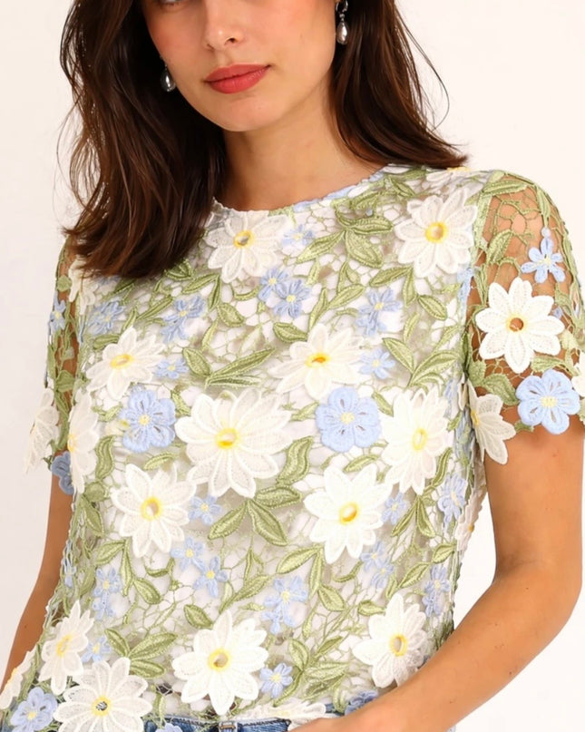 Lexie Floral Embroidered Top