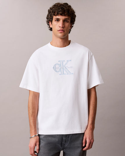 Relaxed Logo Appliqué T-Shirt - Bright White