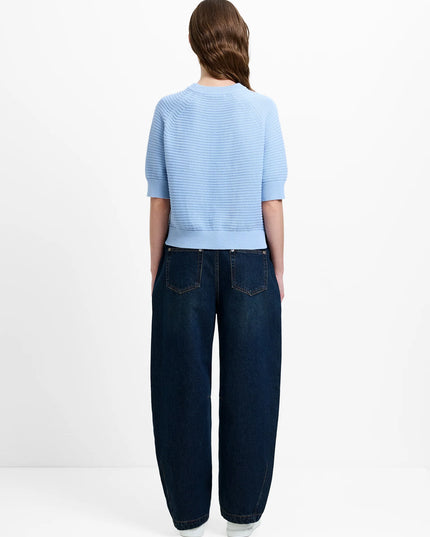 Lilly Mozart Short Sleeve Jumper - Pretty Blue