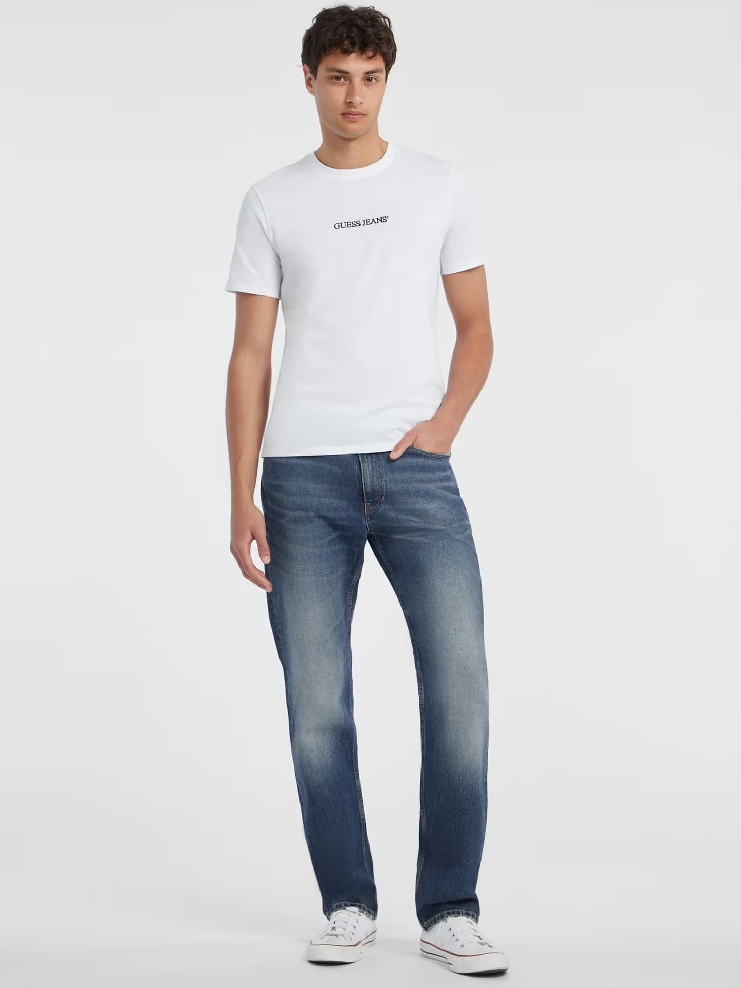 Slim Embroidered Logo T-Shirt - White