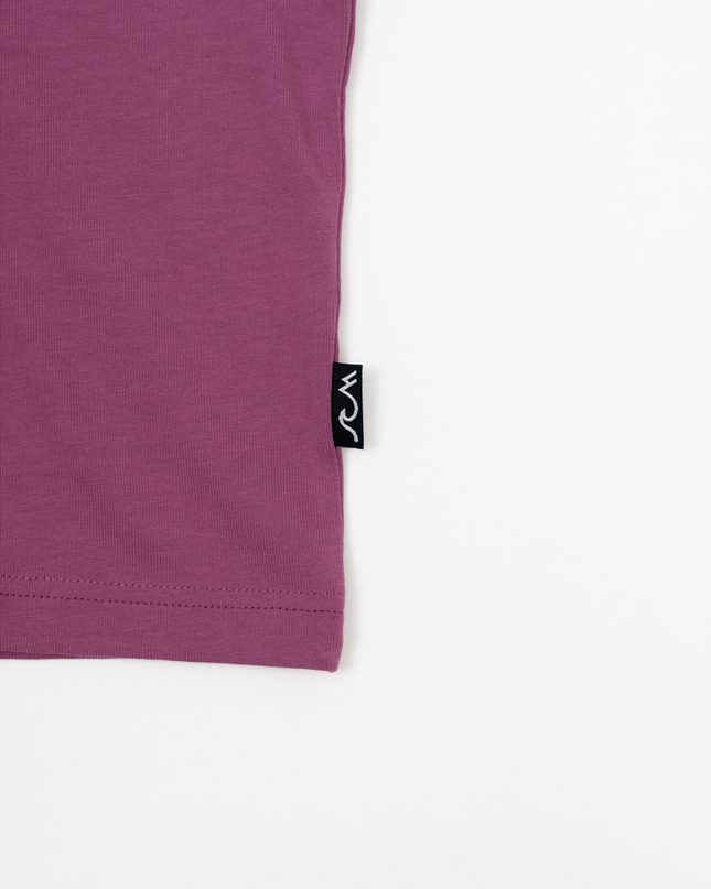 Cascade Cropped Tee - Berry