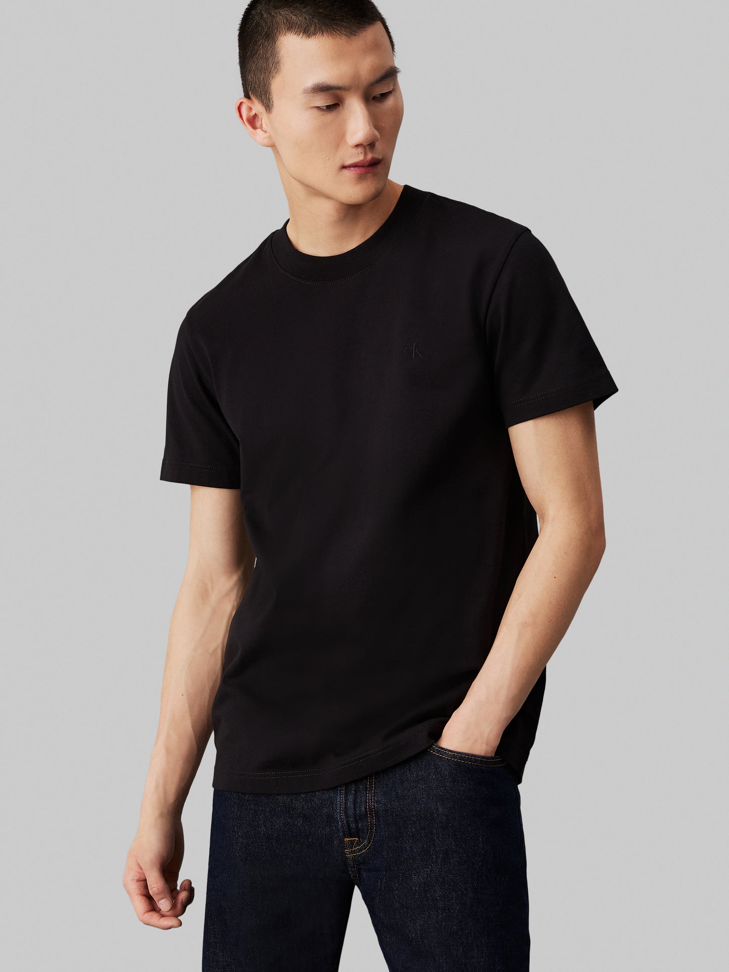 Calvin Klein Jeans - Heavy Jersey Monogram T-shirt - Black