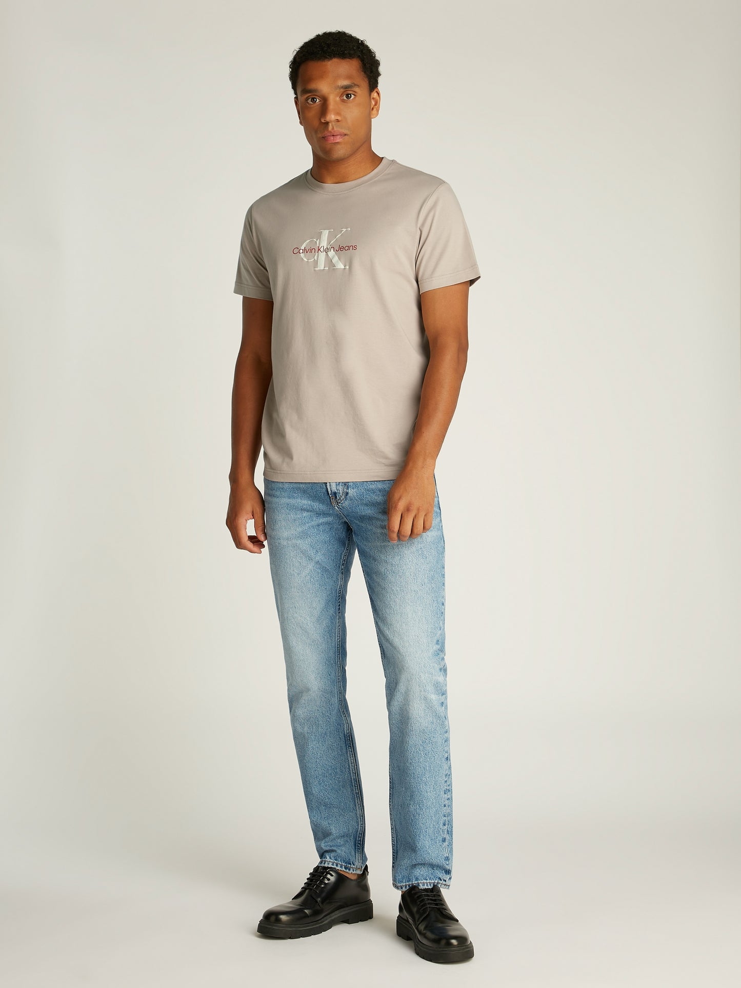 Calvin Klein Jeans - Distressed Monologo T-Shirt - Goat