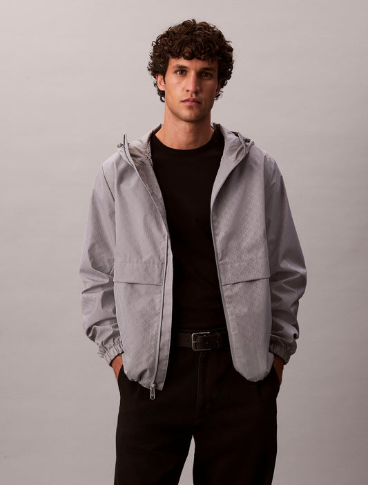 AOP Nylon Windbreaker - Chiseled Stone