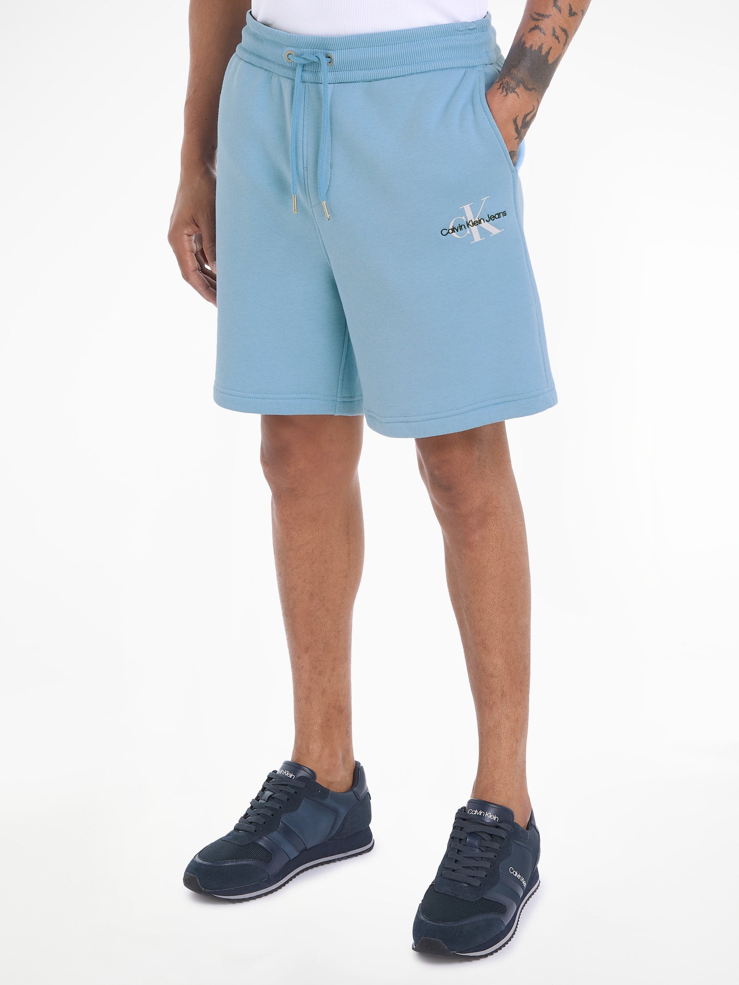 Monogram Fleece Jogger Shorts