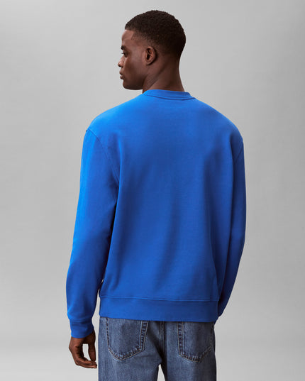 CK Terry Monologo Sweatshirt - Classic Blue