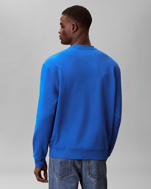 CK Terry Monologo Sweatshirt - Classic Blue