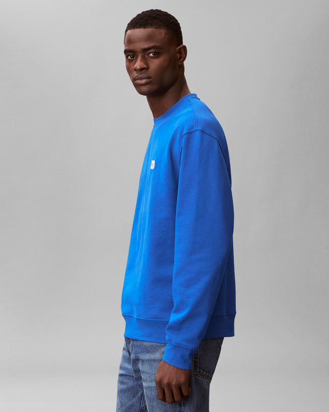 CK Terry Monologo Sweatshirt - Classic Blue