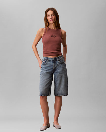 Baby Rib Logo Vest - Sierra Brown