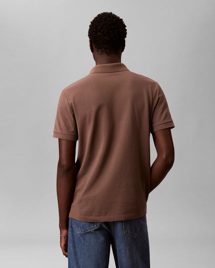 Open Collar Casual Polo - Warm Oak