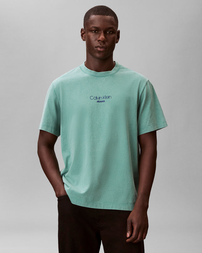 Acid Wash Logo T-Shirt - Wild Green