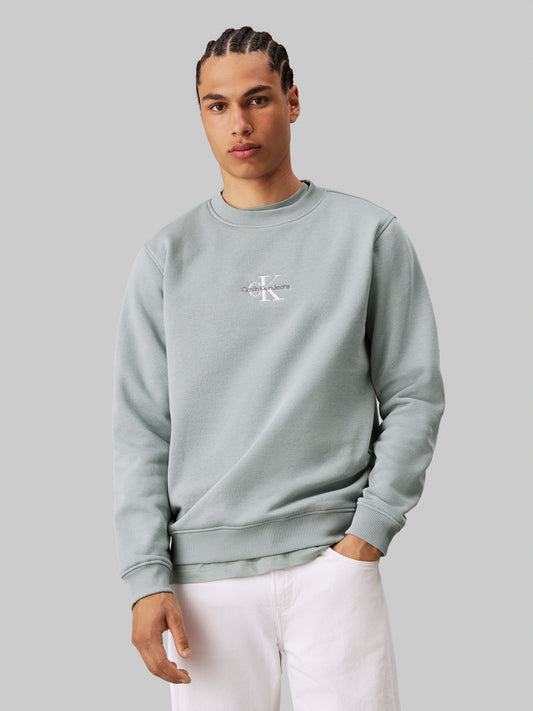 CALVIN KLEIN MONOLOGO CREW NECK - SLATE GRAY