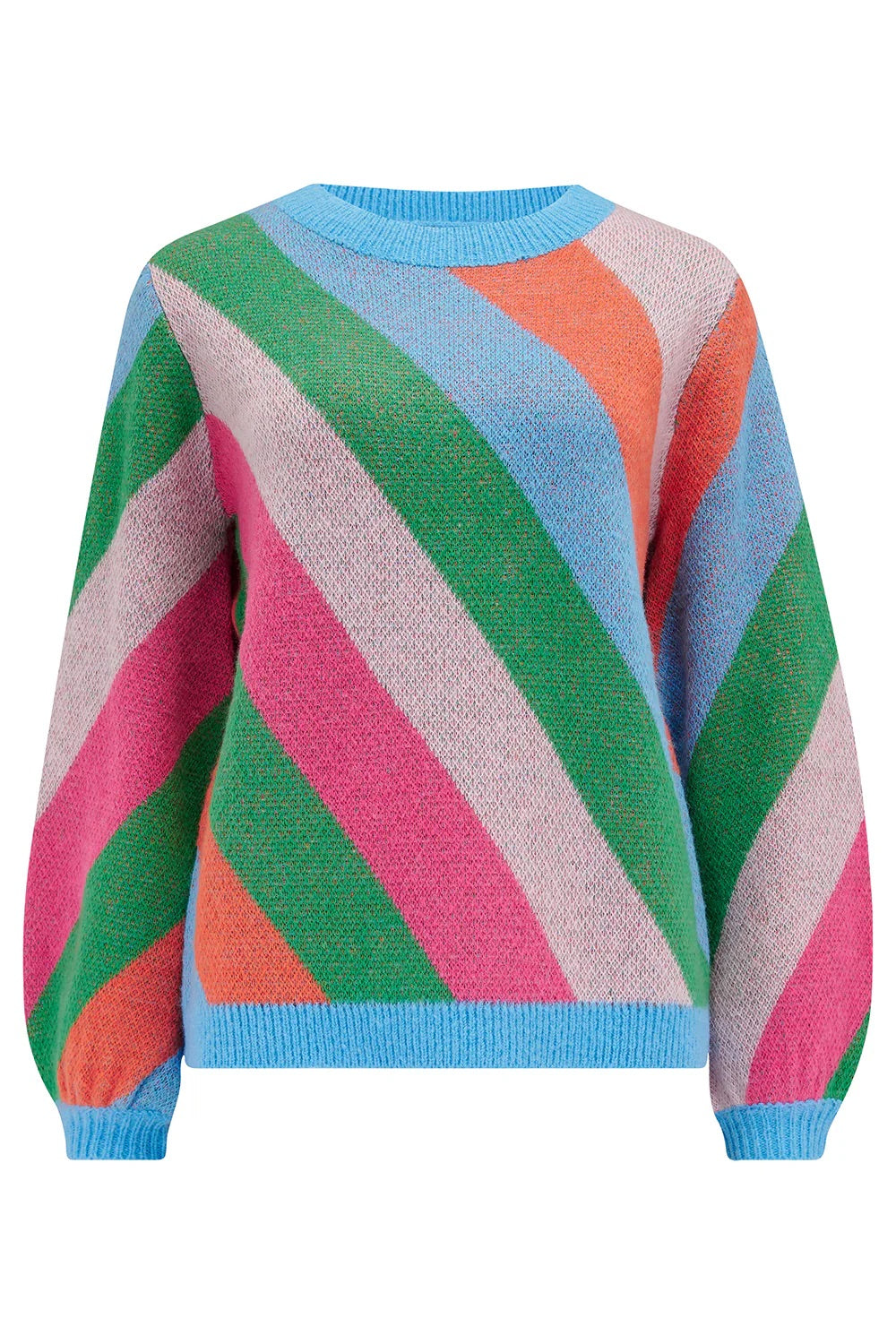 Sugarhill Brighton - Essie Jumper - Multi, Diagonal Stripe