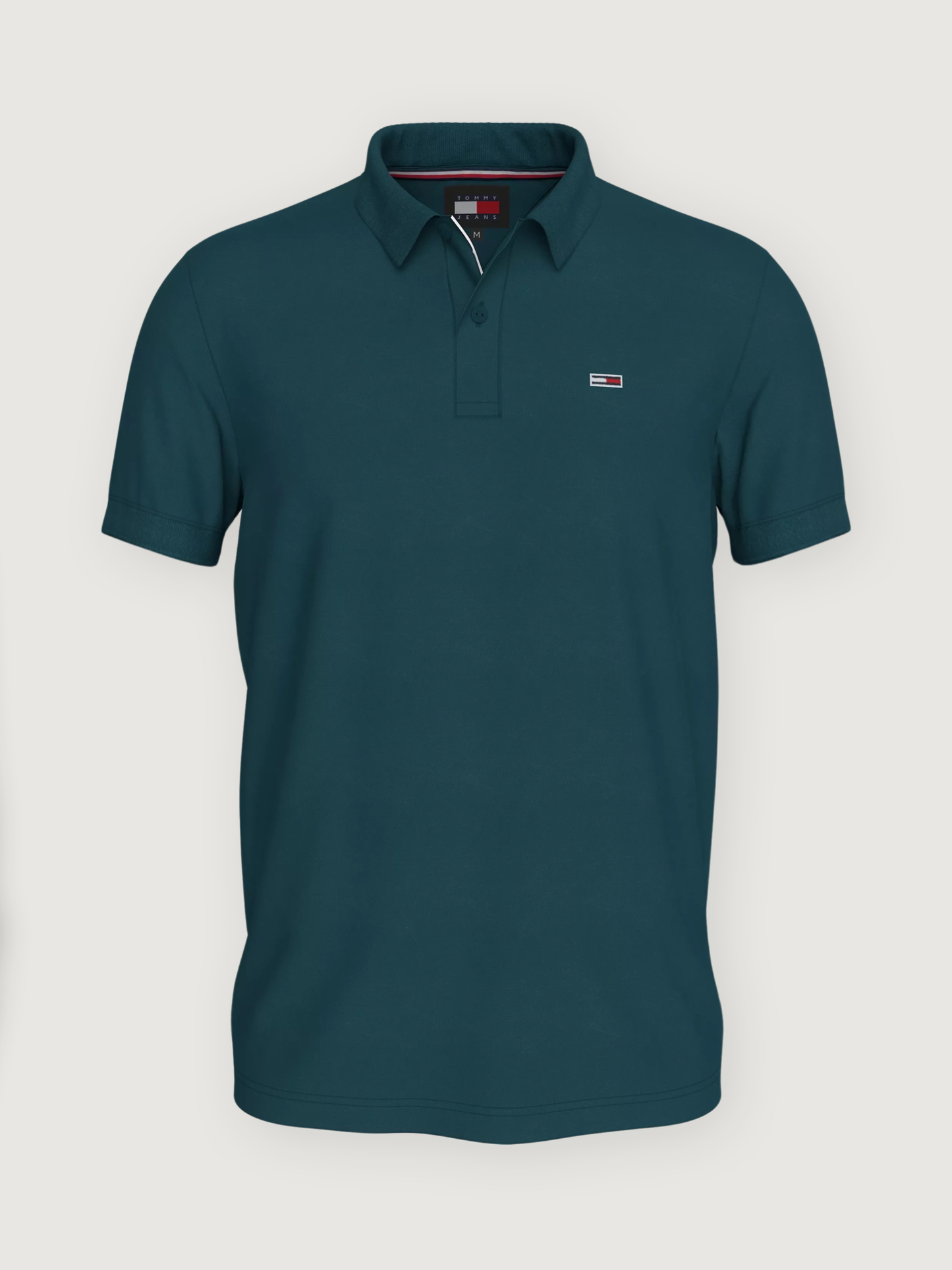 Tommy Jeans - Slim Placket Polo - Seawater Green