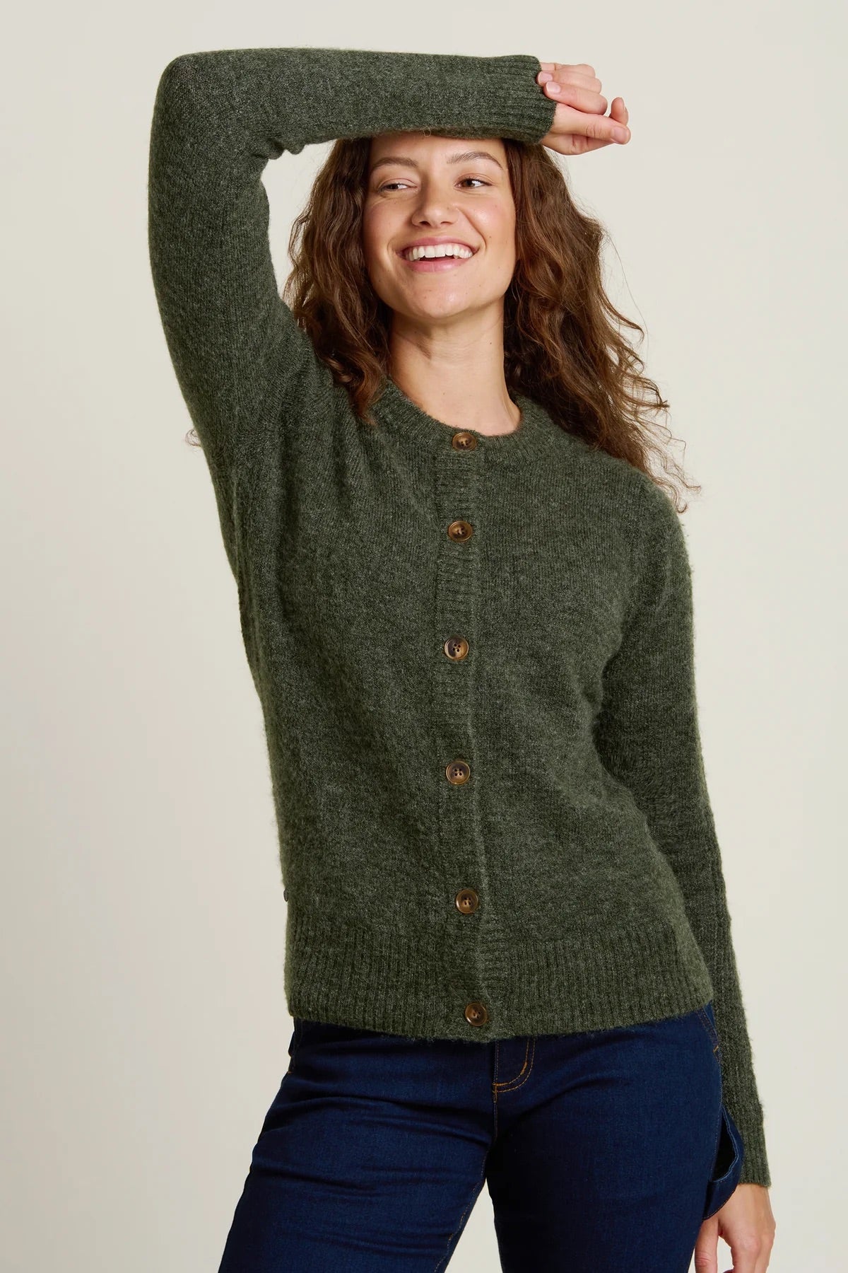 Rib Stitch Classic Cardigan