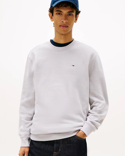 Tommy Flag Brushed Fleece Sweatshirt - Helium