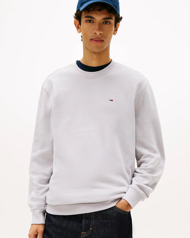 Tommy Flag Brushed Fleece Sweatshirt - Helium
