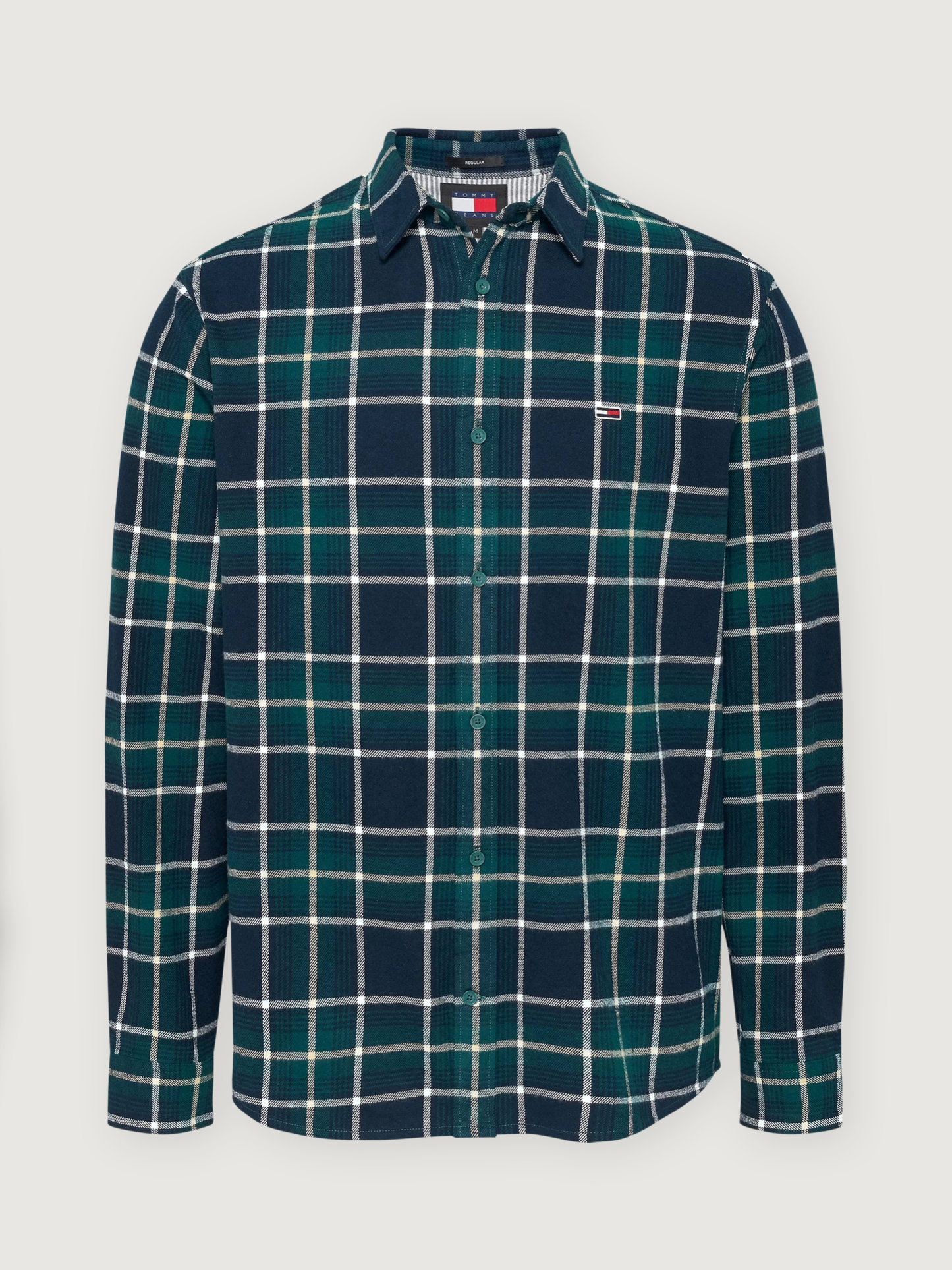 Tommy Jeans - Flannel Check Relaxed Shirt - Deep Seawater Check