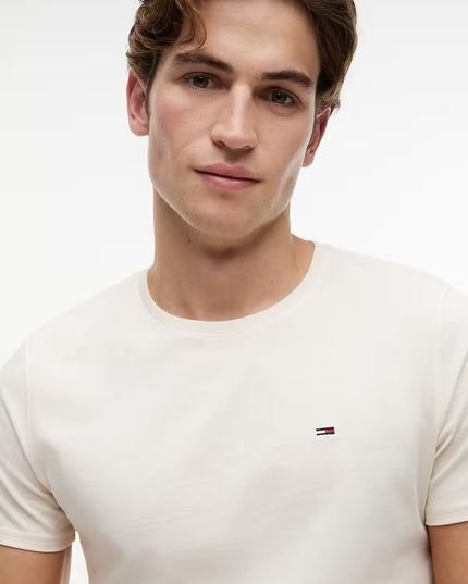 Tommy Jeans Extra Slim Flag T-Shirt - Calico