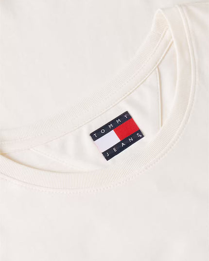 Tommy Jeans Extra Slim Flag T-Shirt - Calico